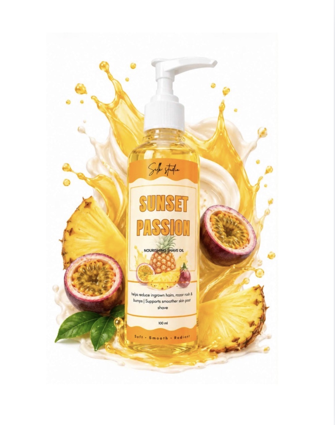 Sunset Passion multi-use shave oil