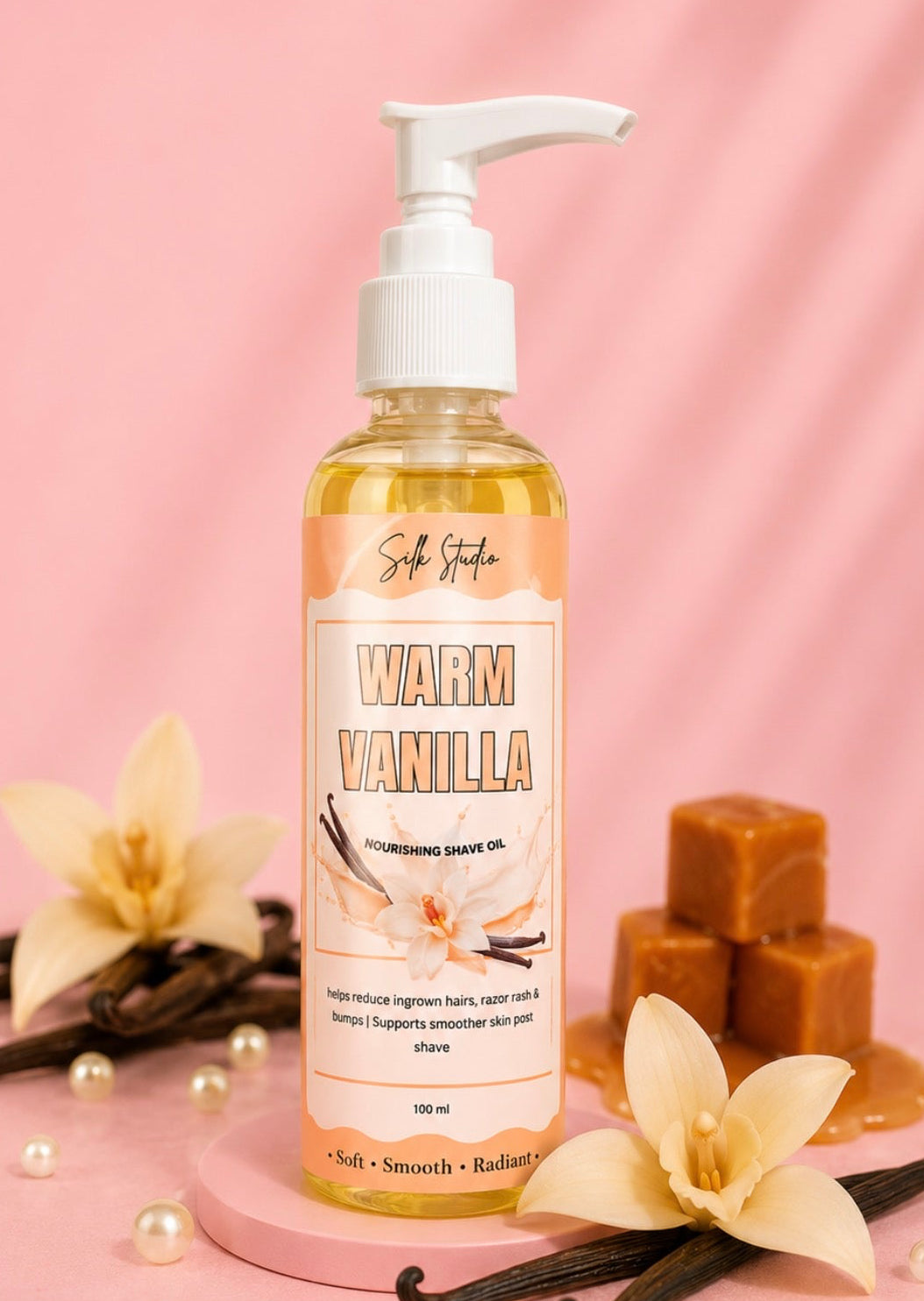 Warm Vanilla multi-use shave oil