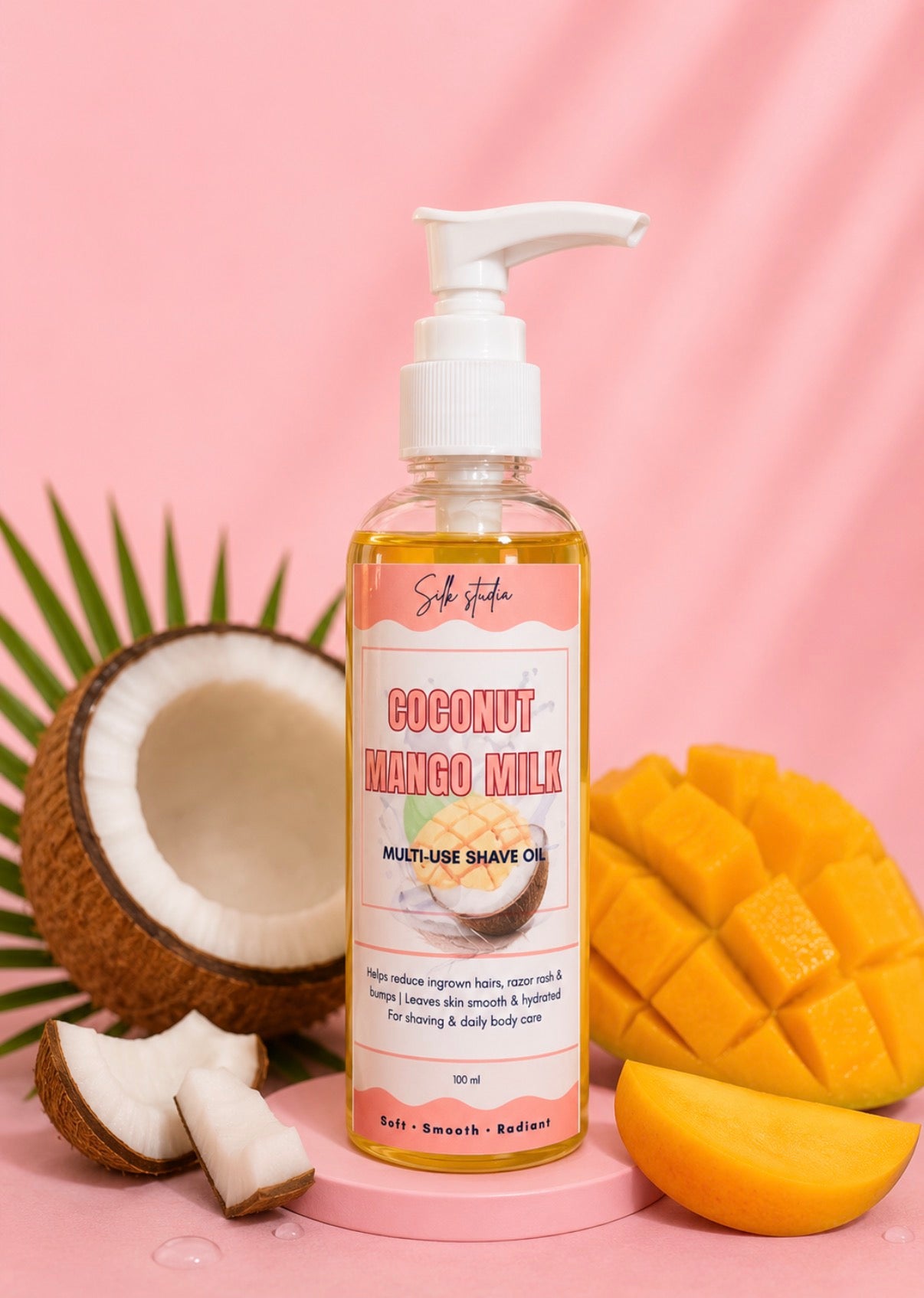 Coconut Mango multi-use shave oil