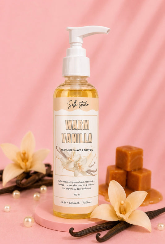 Warm Vanilla body and shave oil