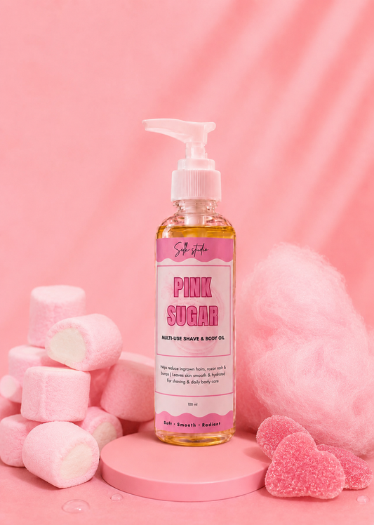 Pink sugar body and shave oil