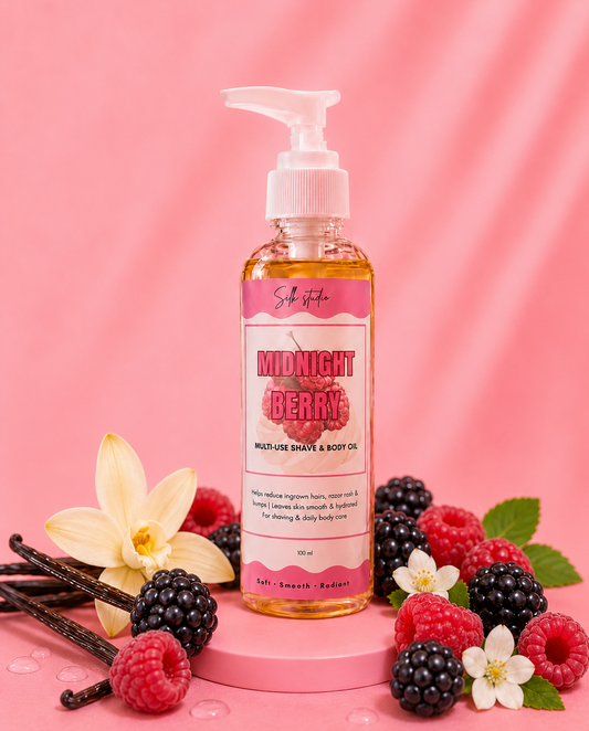 Midnight berry body and shave oil